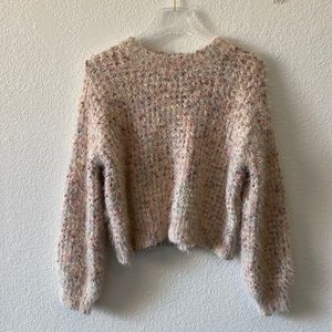 Multicolored Furry Sweater